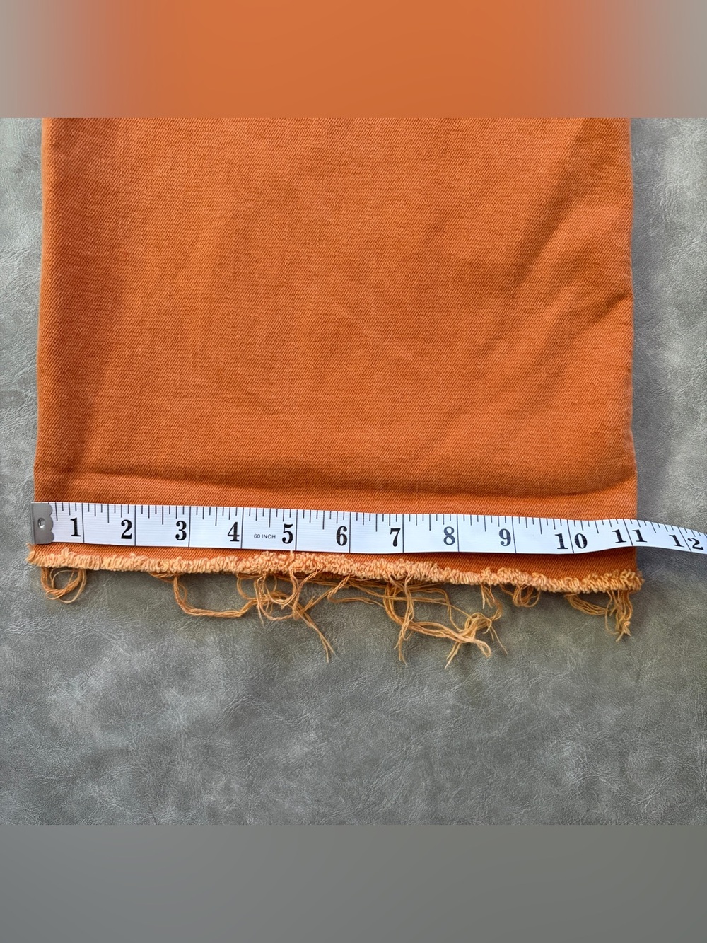 Zara burnt orange high rise wide leg flare jeans - Picture 13 of 14